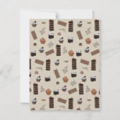 Carte De Correspondance Motif de thème de chocolat personnalisé (Dos)