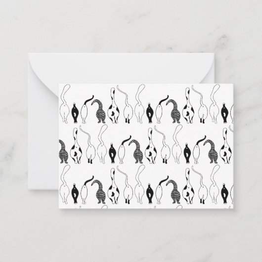 Carte De Correspondance Motif des boutons de chat (Devant)