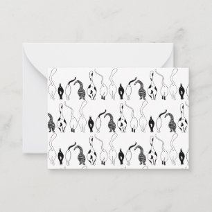 Carte De Correspondance Motif des boutons de chat