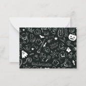 Carte De Correspondance Motif d'Halloween (Dos)