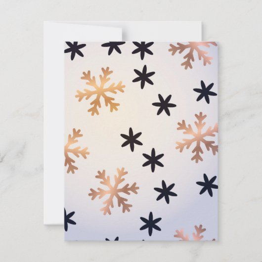 Carte De Correspondance Motif d'hiver 12 (Devant)