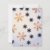 Carte De Correspondance Motif d'hiver 12 (Dos)