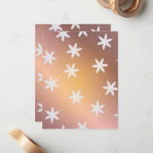 Carte De Correspondance Motif d'hiver 13 (Devant/Arrière en situation)