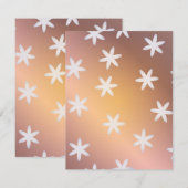 Carte De Correspondance Motif d'hiver 13 (Devant / Derrière)