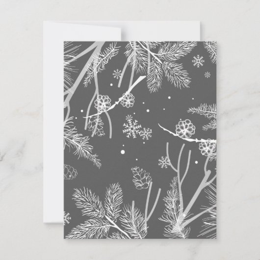 Carte De Correspondance Motif d'hiver 4 (Devant)