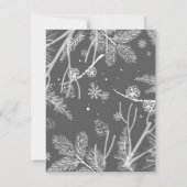 Carte De Correspondance Motif d'hiver 4 (Dos)