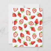 Carte De Correspondance Motif Enfant Fraise (Dos)