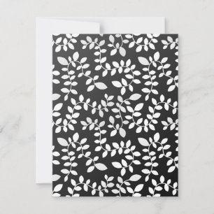Carte De Correspondance Motif feuille 10