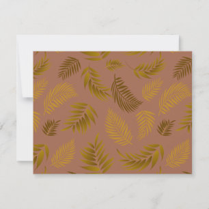 Carte De Correspondance Motif Feuille tropical 15