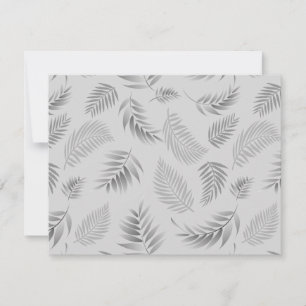 Carte De Correspondance Motif Feuille tropical 5