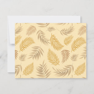 Carte De Correspondance Motif Feuille tropical 6