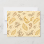 Carte De Correspondance Motif Feuille tropical 6 (Dos)