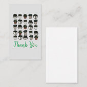 Carte De Correspondance Motif funky plante Cactus (Devant / Derrière)