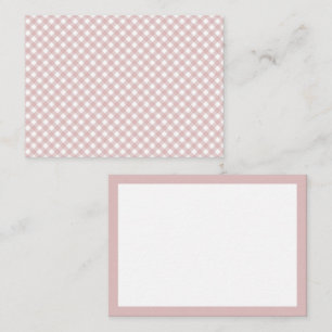 Carte De Correspondance Motif minimaliste en teinte rose pâle