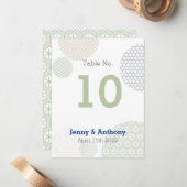 Carte De Correspondance Motif papier japonais moderne (Devant/Arrière en situation)