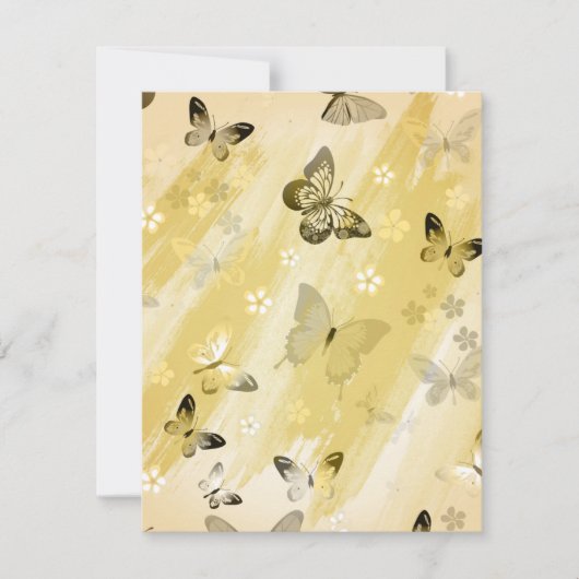 Carte De Correspondance Motif papillon 10 (Devant)