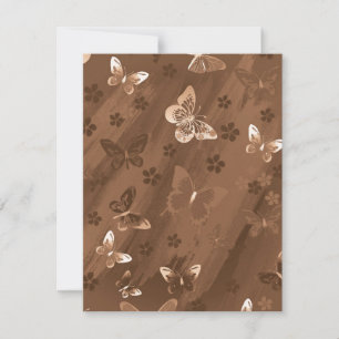 Carte De Correspondance Motif papillon 15