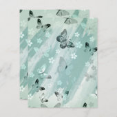 Carte De Correspondance Motif papillon 9 (Devant / Derrière)