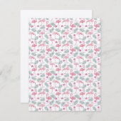 Carte De Correspondance Motif répété Swan Bird (Devant / Derrière)