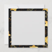 Carte De Correspondance Motif sans couture avec des étoiles dorées (Dos)