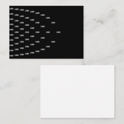 Carte De Correspondance Motif unique avec logo/image téléchargée (Devant / Derrière)