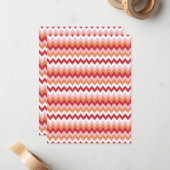 Carte De Correspondance Motif Zigzag 2 (Devant/Arrière en situation)