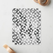 Carte De Correspondance Motifs aquarelle 4 (Devant/Arrière en situation)