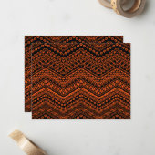 Carte De Correspondance Motifs ethniques 4 (Devant/Arrière en situation)