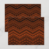 Carte De Correspondance Motifs ethniques 4 (Devant / Derrière)