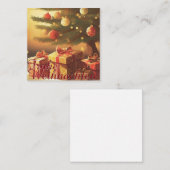 Carte De Correspondance Motiv, mit Geschenken unterm Weihnachtsbaum 37016 (Devant / Derrière)
