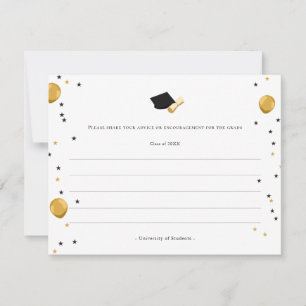 Carte De Correspondance Mots conseils de sagesse pour les diplômés / étudi