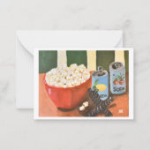 Carte De Correspondance Movie Night Snacks (Devant)