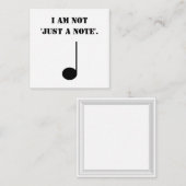 Carte De Correspondance Musique Drôle Thème Pas Juste Un (Devant / Derrière)