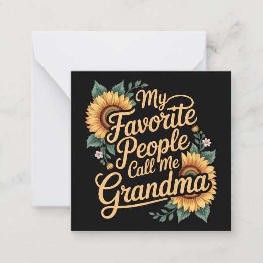 Carte De Correspondance My Favorite People Call Me Grandma Mother's Day (Devant)