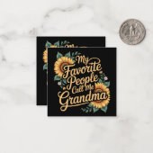 Carte De Correspondance My Favorite People Call Me Grandma Mother's Day (Devant/Arrière en situation)