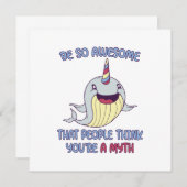 Carte De Correspondance Mythe Narwhal (Devant / Derrière)