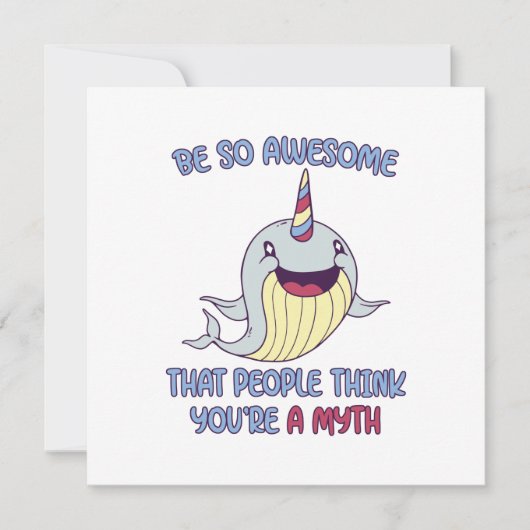 Carte De Correspondance Mythe Narwhal (Devant)