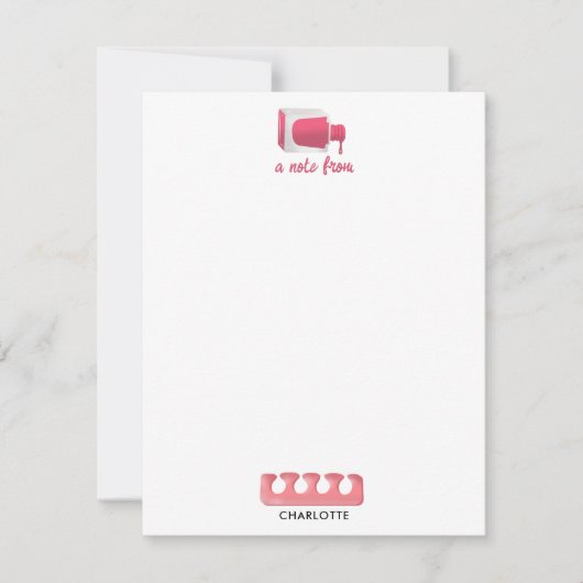 Carte De Correspondance Nails Manicure Pedicure Beauty Salon (Devant)