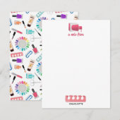 Carte De Correspondance Nails Manicure Pedicure Beauty Salon (Devant / Derrière)