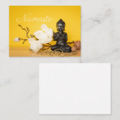 Carte De Correspondance Namaste Bouddha (Devant / Derrière)