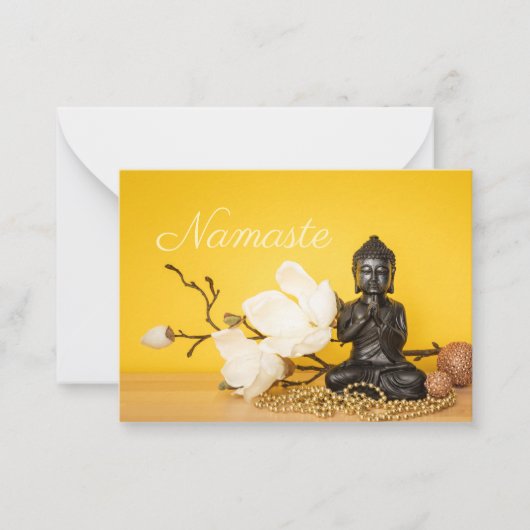 Carte De Correspondance Namaste Bouddha (Devant)