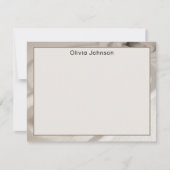 Carte De Correspondance Name || Zen Garden Orange Monarch Butterfly Frame (Devant)