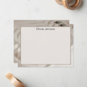 Carte De Correspondance Name || Zen Garden Orange Monarch Butterfly Frame (Devant/Arrière en situation)