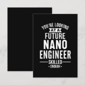 Carte De Correspondance NANO cadeau ingénieur (Devant / Derrière)