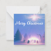 Carte De Correspondance Nativité Joyeux Noël & une Bonne Année! (Devant)