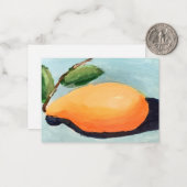 Carte De Correspondance Nature morte au citron (Devant/Arrière en situation)