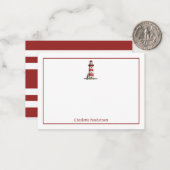 Carte De Correspondance Nautique Thème Lumière Nom Personnalisé (Devant/Arrière en situation)