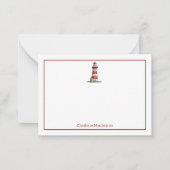 Carte De Correspondance Nautique Thème Lumière Nom Personnalisé (Devant)