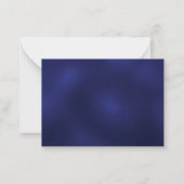 Carte De Correspondance Navy blue wedding response RSVP (Dos)