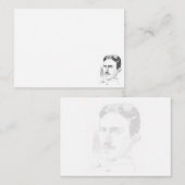 Carte De Correspondance Nikola Tesla Drawing Blank All Occasion (Devant / Derrière)